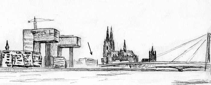Kranh&auml;user, Galgenh&auml;user, K&ouml;lner Dom, Gro&szlig; St.Martin